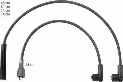 BorgWarner (BERU) ZEF776 - Ignition Cable Kit autospares.lv