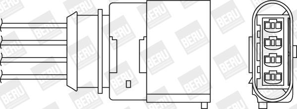 BERU by DRiV OPH050 - Lambda Sensor autospares.lv