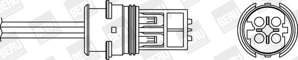 BERU by DRiV OPH044 - Lambda Sensor autospares.lv