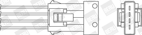 BERU by DRiV OPH017 - Lambda Sensor autospares.lv