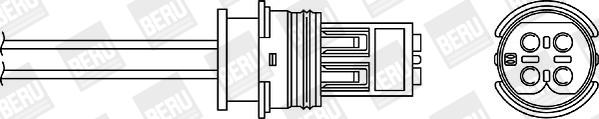 BERU by DRiV OZH023 - Lambda Sensor autospares.lv