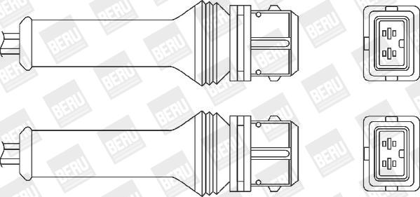 BERU by DRiV OZH166 - Lambda Sensor autospares.lv