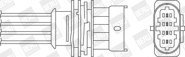 BERU by DRiV OZH132 - Lambda Sensor autospares.lv