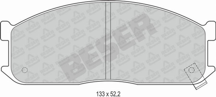 Beser 3463 - Brake Pad Set, disc brake autospares.lv