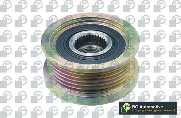 BGA DC9509 - Pulley, alternator, freewheel clutch autospares.lv