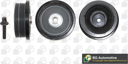 BGA DP0374K - Belt Pulley, crankshaft autospares.lv