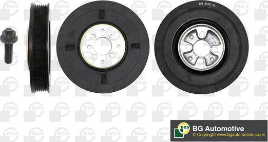 BGA DP0204K - Belt Pulley, crankshaft autospares.lv