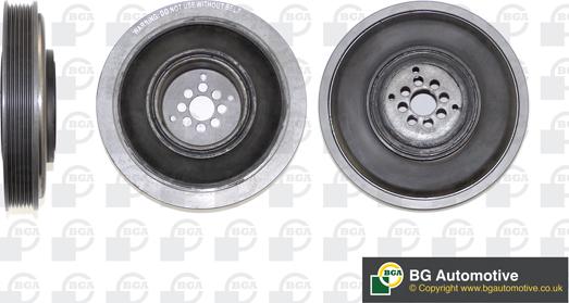 BGA DP0202 - Belt Pulley, crankshaft autospares.lv