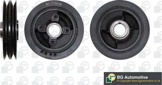 BGA DP1064 - Belt Pulley, crankshaft autospares.lv