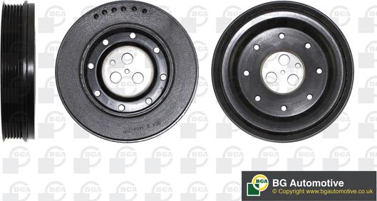 BGA DP1024 - Belt Pulley, crankshaft autospares.lv
