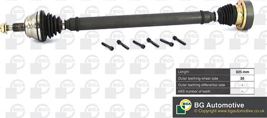 BGA DS9618R - Drive Shaft autospares.lv