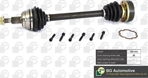 BGA DS9617L - Drive Shaft autospares.lv