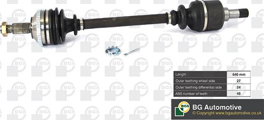 BGA DS6713L - Drive Shaft autospares.lv