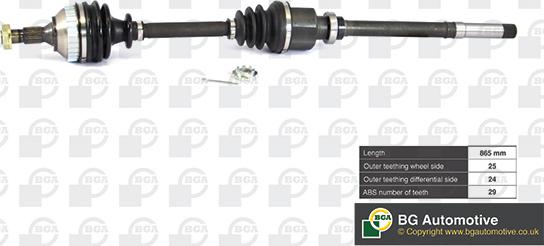 BGA DS1414RA - Drive Shaft autospares.lv