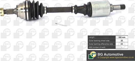 BGA DS1410L - Drive Shaft autospares.lv