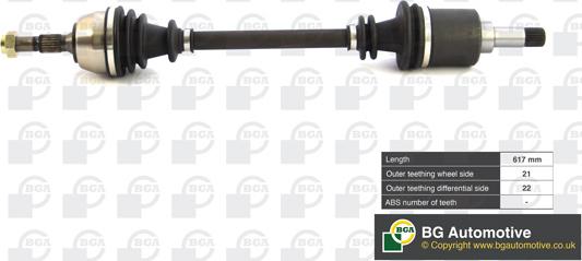 BGA DS1432L - Drive Shaft autospares.lv