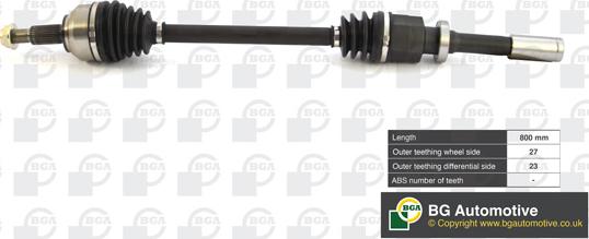 BGA DS7326R - Drive Shaft autospares.lv