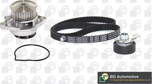 BGA TB9603CPK - Water Pump & Timing Belt Set autospares.lv