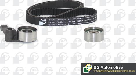 BGA TB9100K - Timing Belt Set autospares.lv