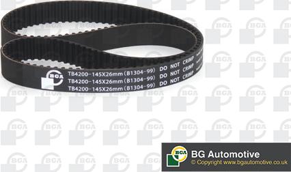 BGA TB4200 - Timing Belt autospares.lv