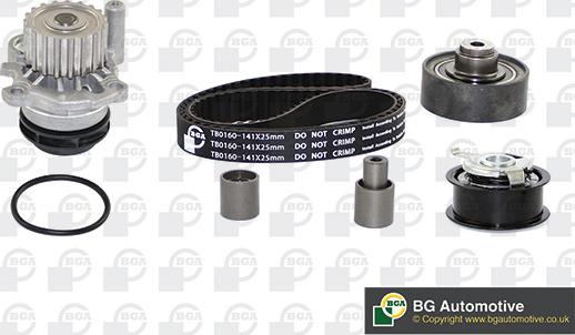 BGA TB0160CPK - Water Pump & Timing Belt Set autospares.lv