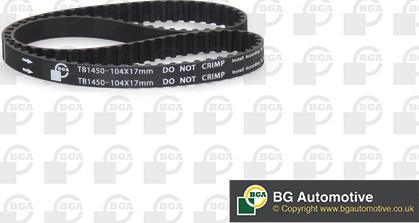 BGA TB1450 - Timing Belt autospares.lv