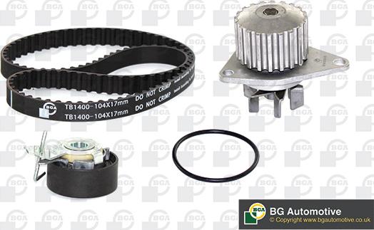 BGA TB1400CPK-1 - Water Pump & Timing Belt Set autospares.lv