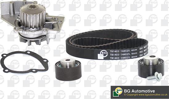 BGA TB1403CPK - Water Pump & Timing Belt Set autospares.lv