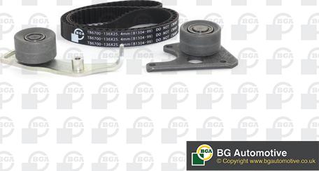 BGA TB1402K - Timing Belt Set autospares.lv