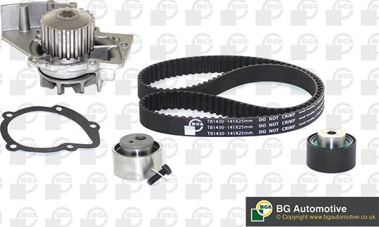 BGA TB1430CPK - Water Pump & Timing Belt Set autospares.lv
