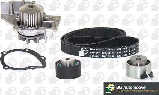 BGA TB1420CPK-1 - Water Pump & Timing Belt Set autospares.lv