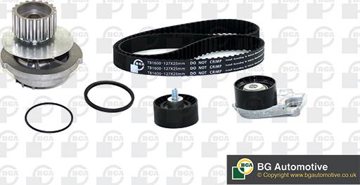 BGA TB1600CPK-1 - Water Pump & Timing Belt Set autospares.lv