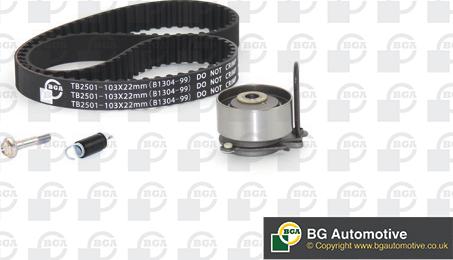 BGA TB2501K - Timing Belt Set autospares.lv