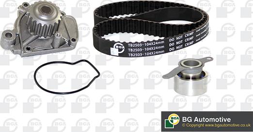 BGA TB2503CPK-1 - Water Pump & Timing Belt Set autospares.lv