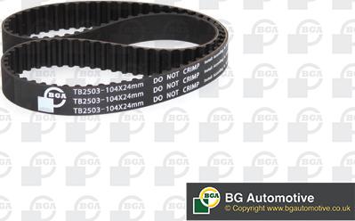 BGA TB2503 - Timing Belt autospares.lv