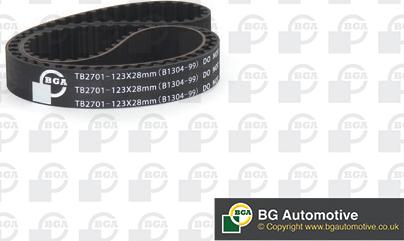 BGA TB2701 - Timing Belt autospares.lv