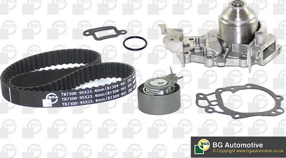BGA TB7300CPK - Water Pump & Timing Belt Set autospares.lv