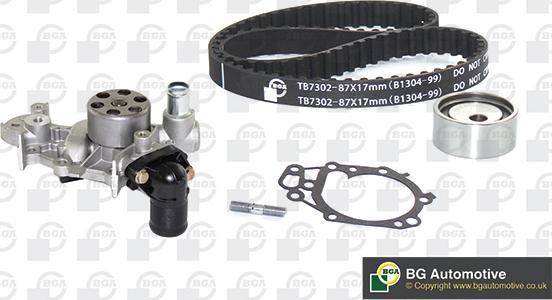 BGA TB7302CPK - Water Pump & Timing Belt Set autospares.lv
