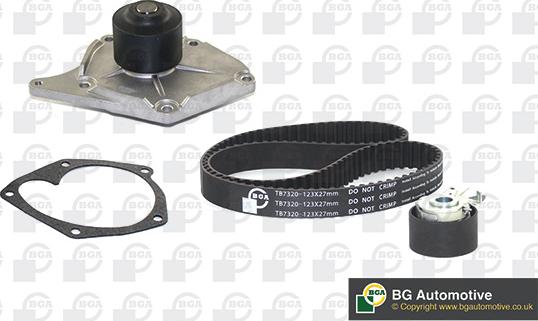 BGA TB7320CPK - Water Pump & Timing Belt Set autospares.lv