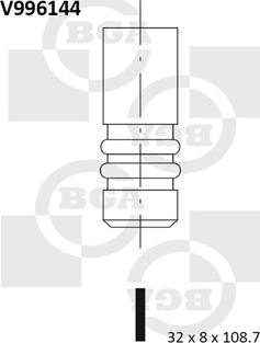BGA V996144 - Outlet valve autospares.lv