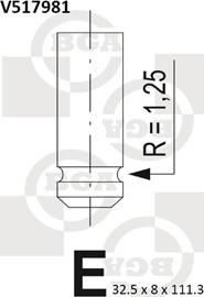 BGA V517981 - Outlet valve autospares.lv