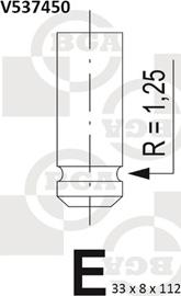 BGA V537450 - Outlet valve autospares.lv