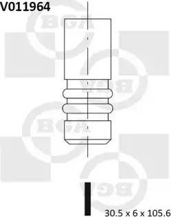 BGA V011964 - Outlet valve autospares.lv