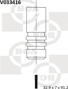 BGA V033416 - Outlet valve autospares.lv