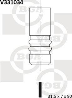 BGA V331034 - Outlet valve autospares.lv