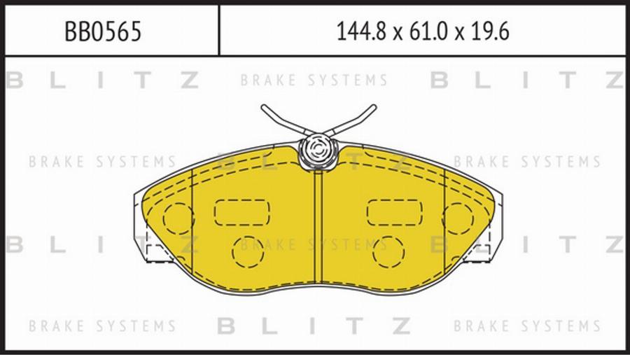 Blitz BB0565 - Brake Pad Set, disc brake autospares.lv