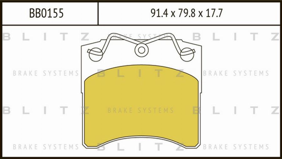 Blitz BB0155 - Brake Pad Set, disc brake autospares.lv