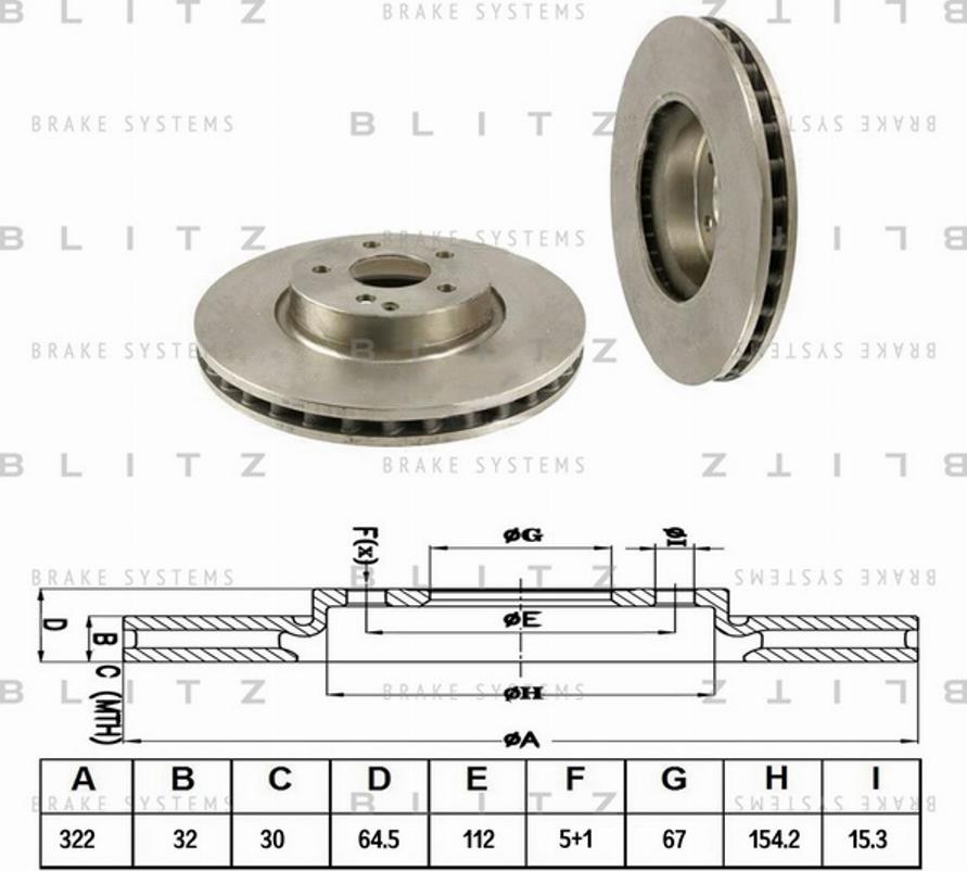 Blitz BS0268 - High Performance Brake Disc autospares.lv