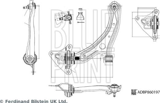 Blue Print ADBP860197 - Track Control Arm autospares.lv