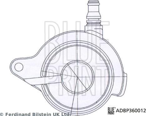 Blue Print ADBP360012 - Central Slave Cylinder, clutch autospares.lv